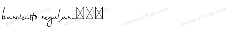 barriecito regular字体转换